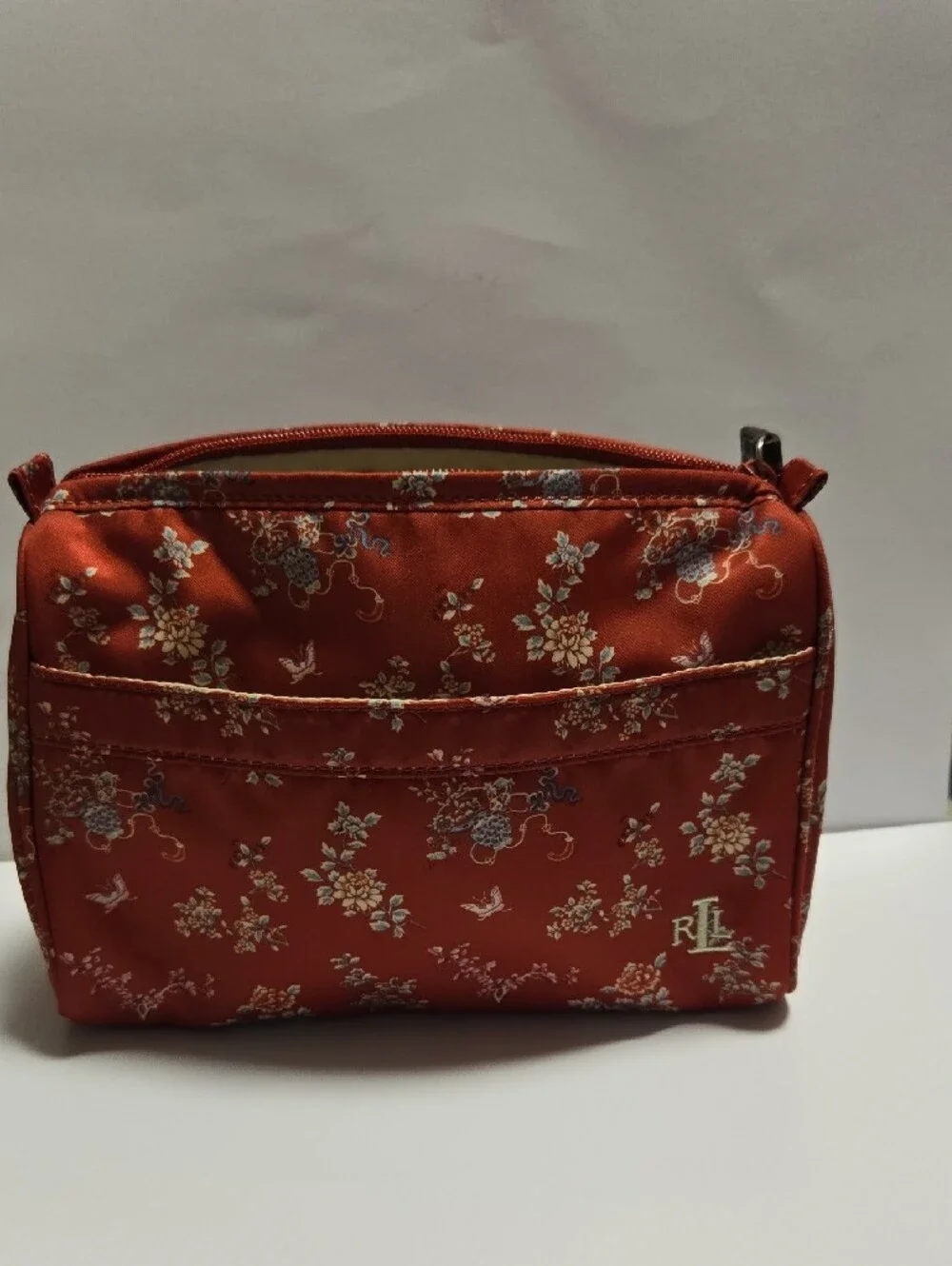 Ralph Lauren Floral Satin Cosmetic Pouch